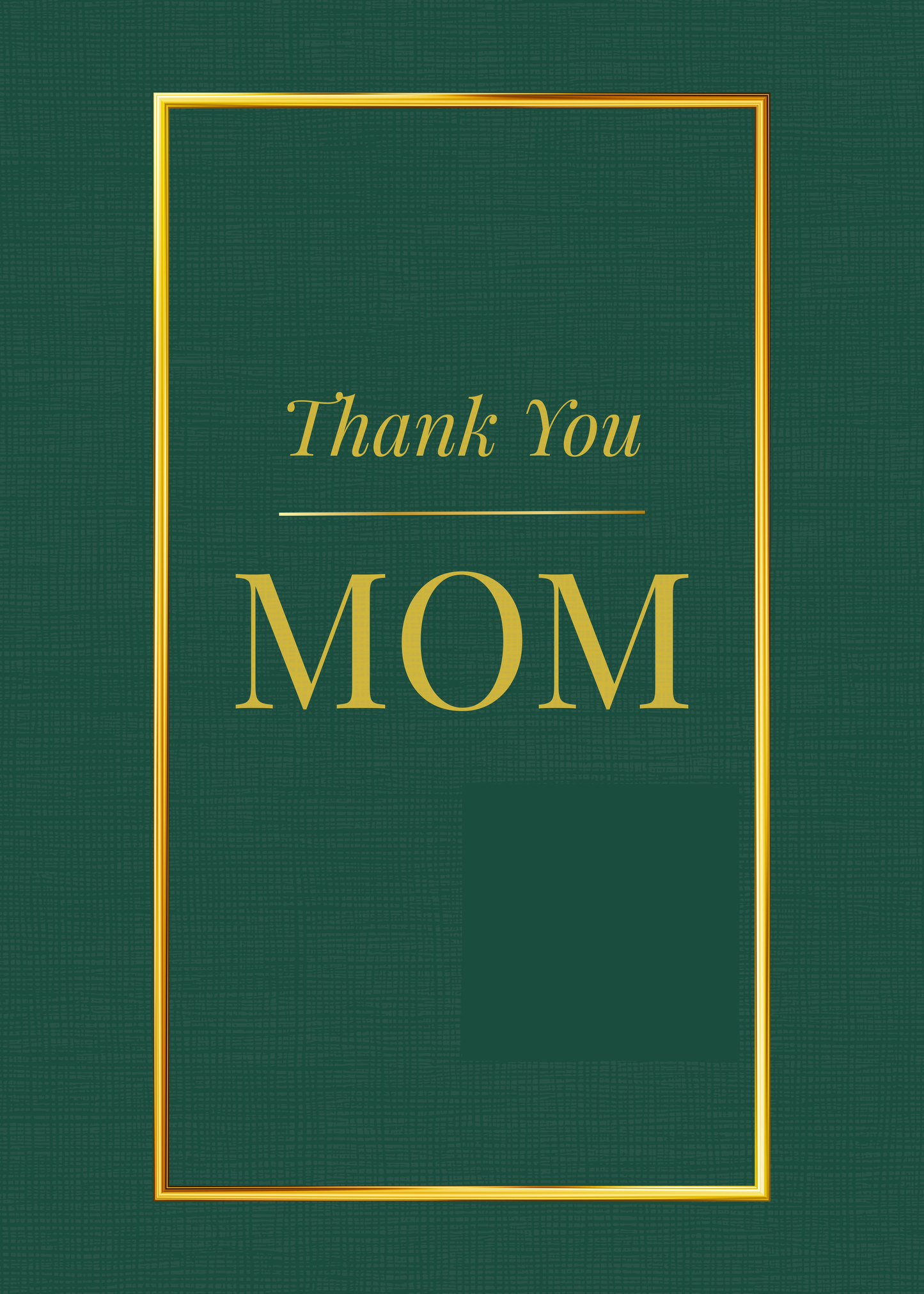 Thank You – Chosen Mom | Ecard (Gold/Green)