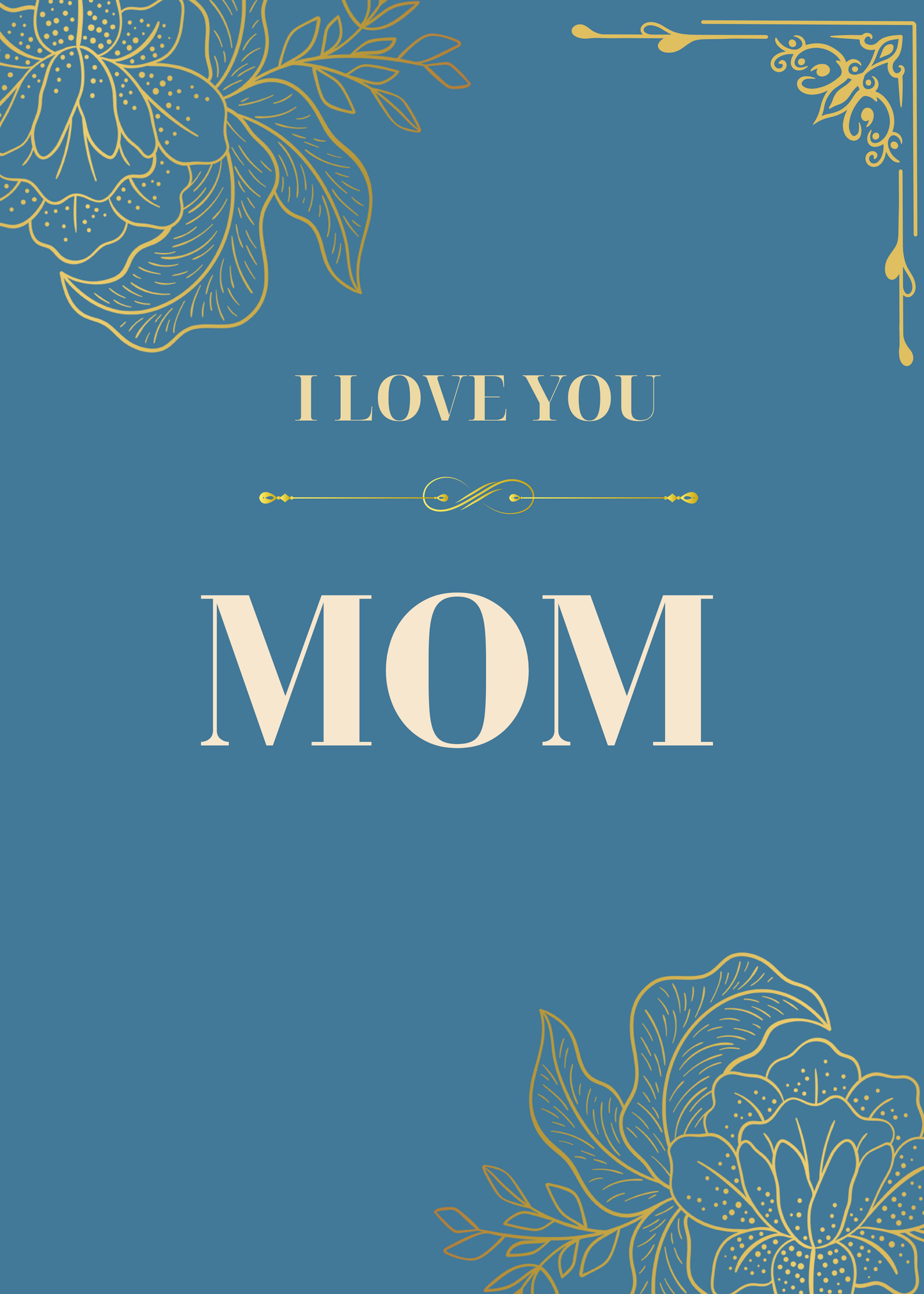 I Love You – Chosen Mom | Ecard (Blue/Cream)