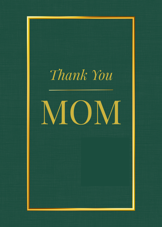 Thank You – Chosen Mom | Ecard (Gold/Green)