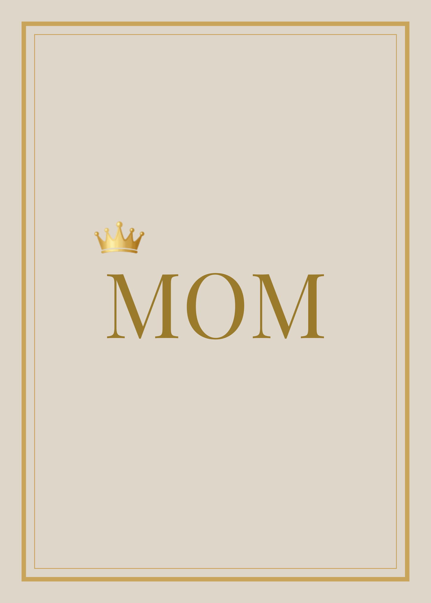 Crowned – Chosen Mom | Ecard (Gold)