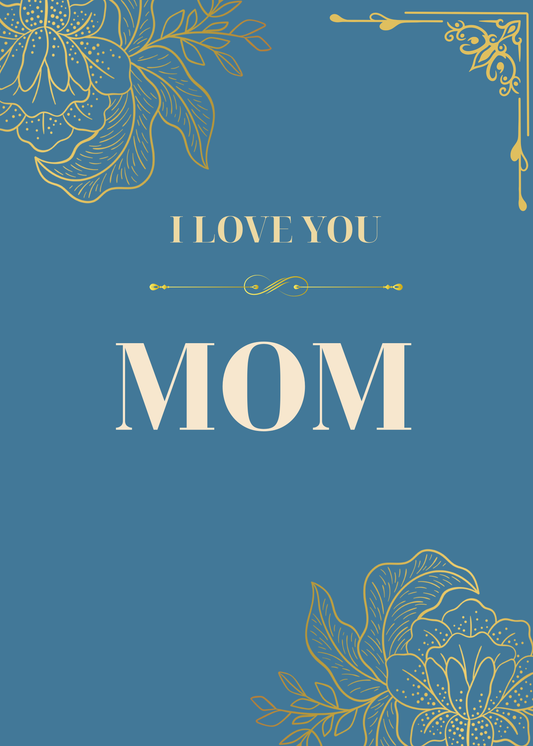 I Love You – Chosen Mom | Ecard (Blue/Cream)
