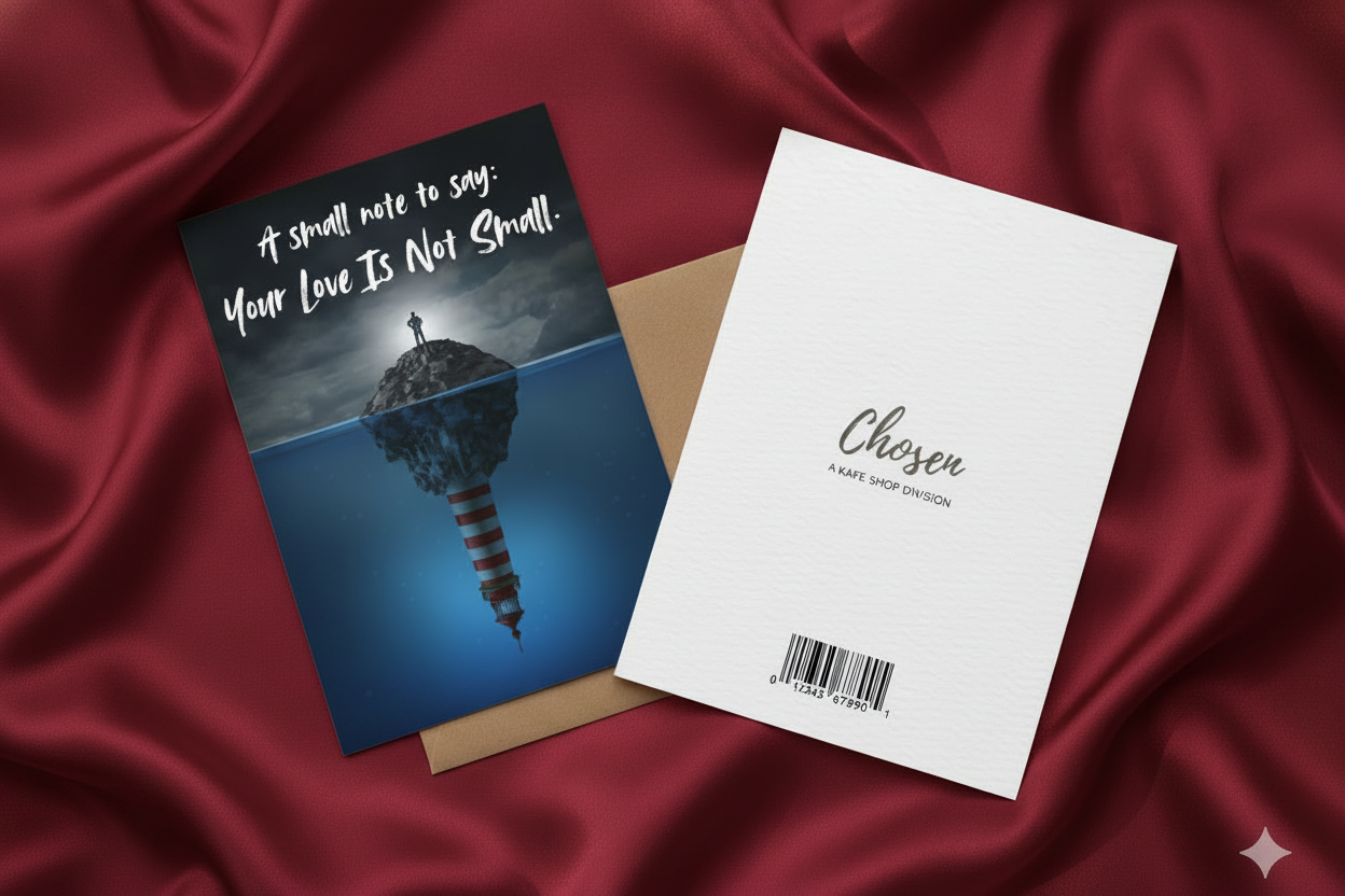 Greeting Cards on Maroon Background